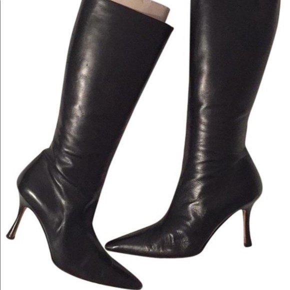 Manolo Blahnik Shoes - ⭐️Manolo Blahkin Knee High Boots